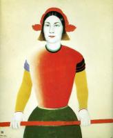 Kazimir Malevich - Girl with Red Flagpole